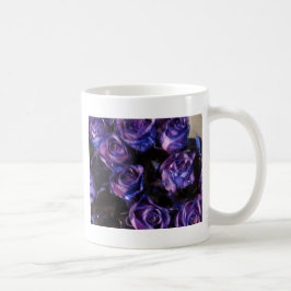 Romantic Kärlek Lila Valentine Glitter Ro Kaffemugg