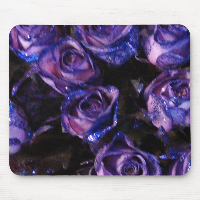 Romantic Kärlek Lila Valentine Glitter Ro Musmatta (Framsidan)