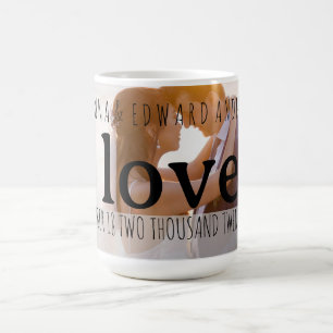 Romantic Kärlek Photo Mugg bröllop