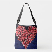 Romantic Kärlek Ro Petal Red Heart