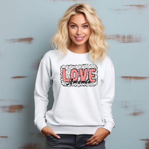 Romantic Kärlek Rosa Dold Dalformation Skriv ut T- T Shirt