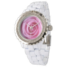 Romantic Kärlek Sweet Soft Rosa ros Flower Watch