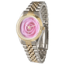 Romantic Kärlek Sweet Soft Rosa ros Flower Watch