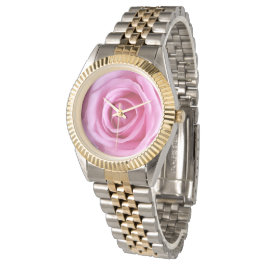 Romantic Kärlek Sweet Soft Rosa ros Flower Watch Armbandsur