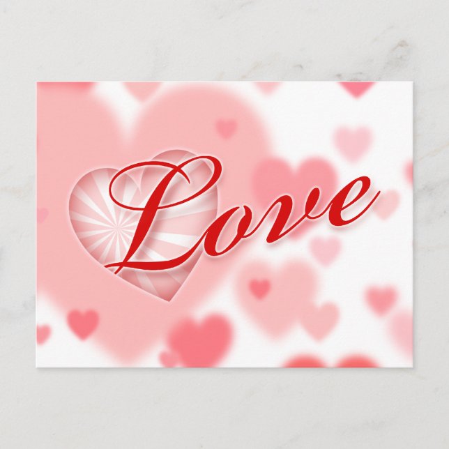Romantic Kärlek vykort (Framsida)