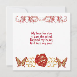 Romantic Kärlek You Quote Soulmate Blommigt Anpass