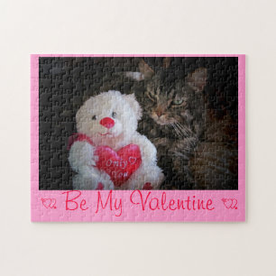 Romantic Kattunge Valenpuzzle Pussel