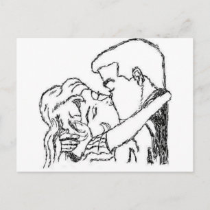 Romantic Kiss Vykort