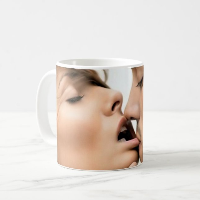Romantic Kissing Mugg - 11 oz Classic Coffee Kopp (Framsida vänster)