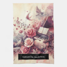 Romantic Kitchen: Abstrakt Hearts Piano Music