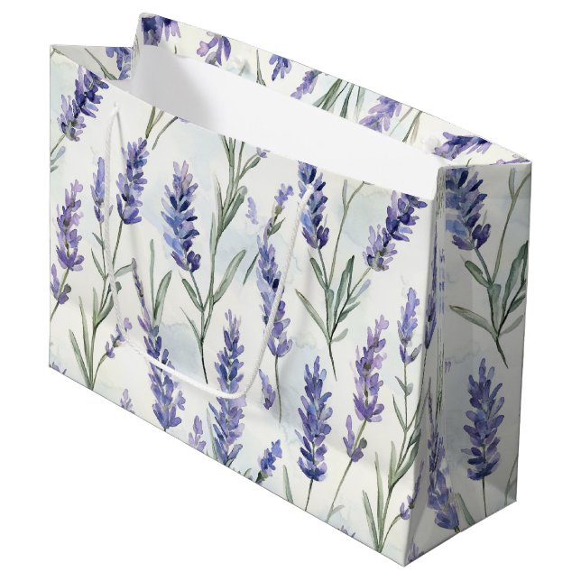 Romantic Lavender Flowers Bröllop (Framsidan Vinklad)