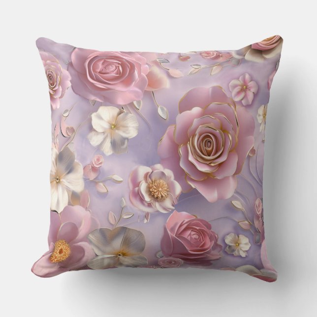 Romantic Lavender Ro Kudde (Framsida)