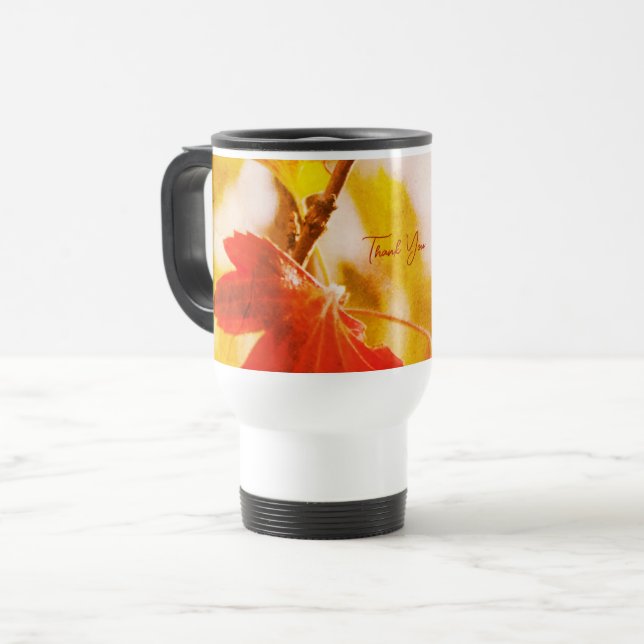 Romantic Leaves Boho – Botanical Fantasy Thanks Resemugg (Framsida vänster)