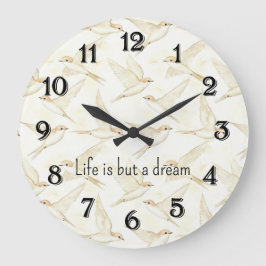 Romantic life is but a dream birds   stor klocka