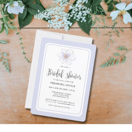 Romantic Lilac Blommigt Möhippa Inbjudningar