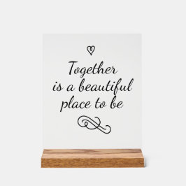 Romantic Love Calligraphy Togetherness Wedding