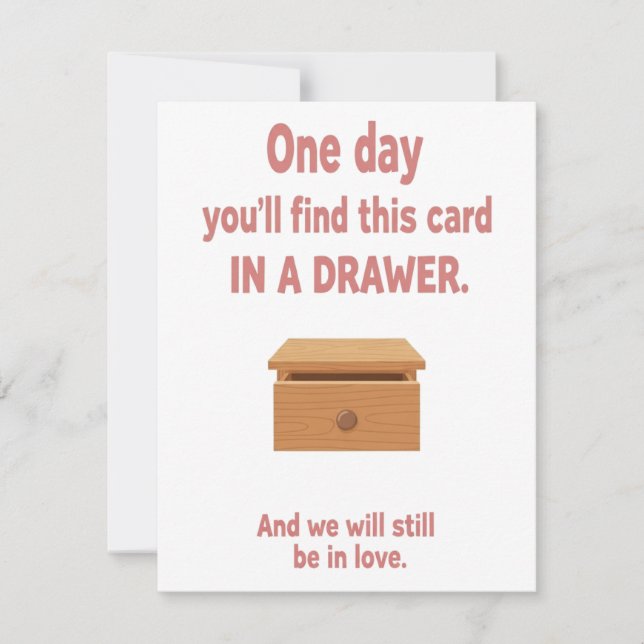 Romantic Love Card for Couples, Valentine’s Gift Julkort (Framsida)
