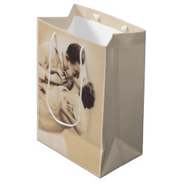 Romantic Love Couple Kissing vintage illustration