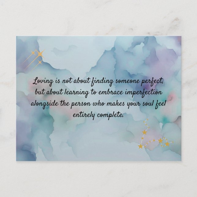 Romantic Love Message Keepsake Card | Safe Haven Q Vykort (Framsida)