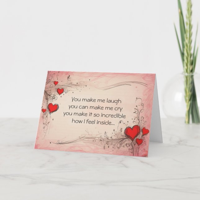 Romantic Love Poem Card for Special Person Kort (Framsida)