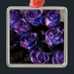 Romantic Love Purple Valentine Glitter Roses Julgransprydnad Metall<br><div class="desc">Romantic Love Purple Valentine Glitter Roses</div>