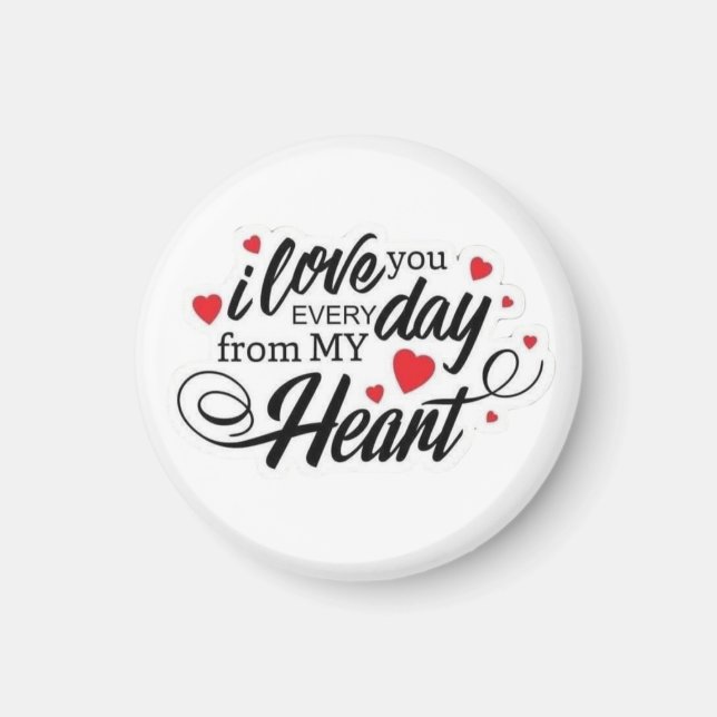 Romantic Love Quote Magnet (Framsidan)
