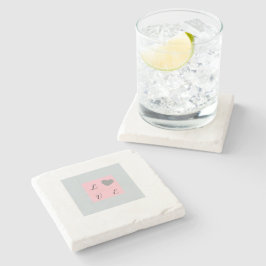 Romantic LOVE Stone Gift Stenunderlägg