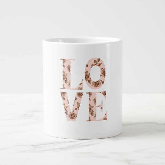 "Romantic Love t Art & Gifts" Jumbo Mugg (Framsidan)