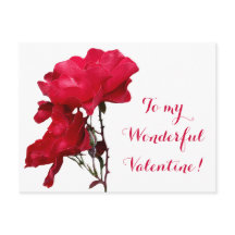 Romantic Lycklig Valentine röd ros kärlek blommigt