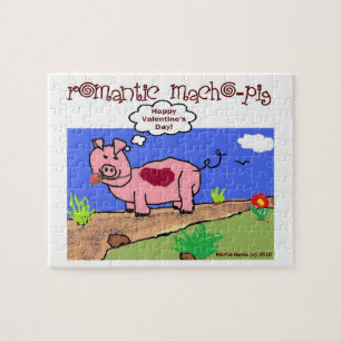 "Romantic Macho Gris" Puzzle by Blue Beach Sång Pussel