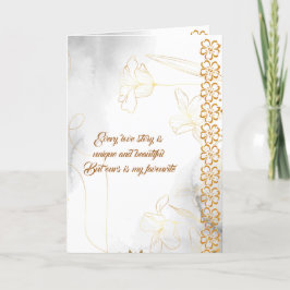 Romantic Make Wife Kärlek Quote Blommigt Valentine Helgkort