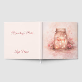 Romantic Mason Jar Wedding Guest Book Gästböcker