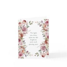 Romantic Mauve Floral Valentine's Day 