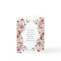 Romantic Mauve Floral Valentine's Day 