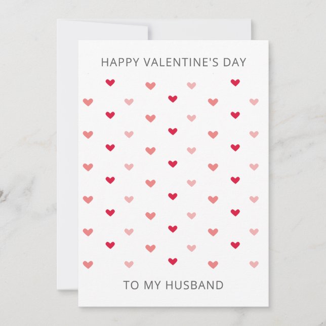 Romantic Minimal Heart Valentine's Day Card (Framsida)