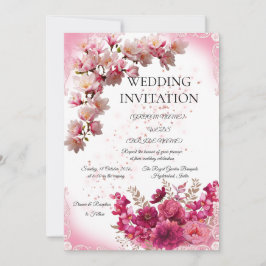 Romantic Minimal Wedding Invite Inbjudningar