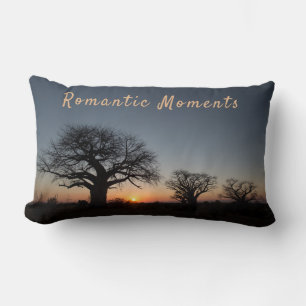 Romantic Moments Sunset Helig Baobabs-fotoptext Lumbarkudde