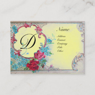 ROMANTIC MONOGRAM VISITKORT