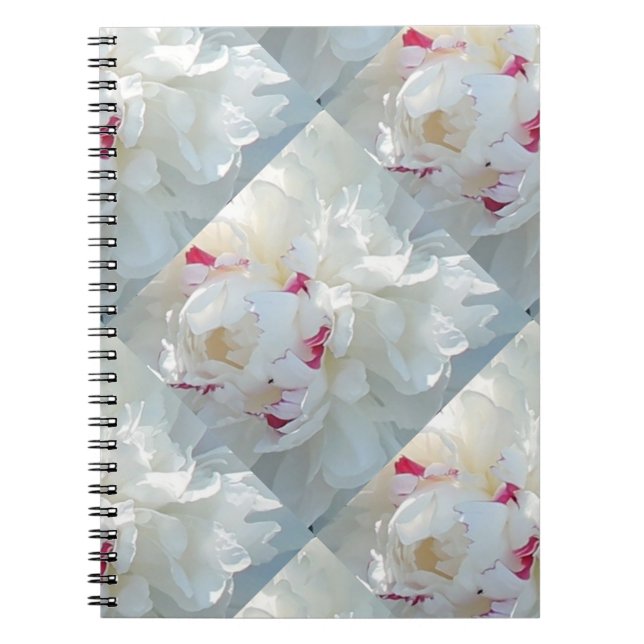 Romantic Multi Peony bärbar dator Anteckningsbok Med Spiral (Framsidan)