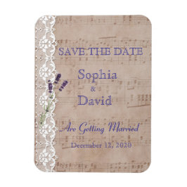 Romantic Music Lakan Lavender SPARA DATUM Magnet
