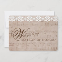 Romantic Music Lakan Snöre BLIR MATRON PÅ HONOR