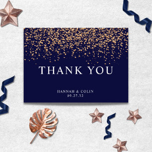 Romantic Navy Ro Guld Stardust Tack Kort