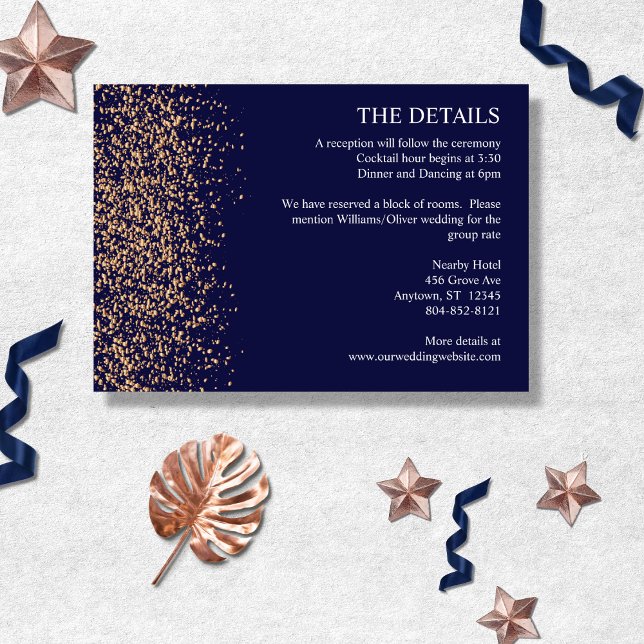 Romantic Navy Ro Guld Stardust Tilläggskort (Skapare uppladdad)