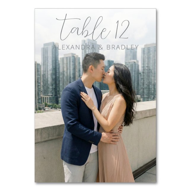 Romantic Navy Urban Photo Bordsnummer (Baksidan)