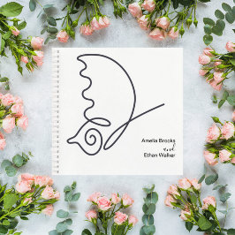 Romantic Neutral Toned Guestbook