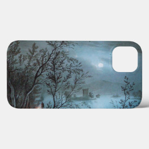 ROMANTIC NOCTURNE LANDSCAPE IN BLUE