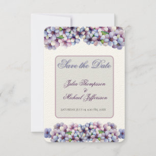Romantic och Poetic Pastel Lilac Watercolor Inbjudningar
