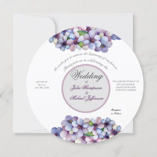 Romantic och Poetic Pastel Lilac Watercolor Inbjudningar