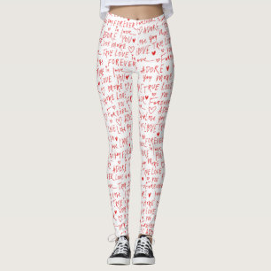 Romantic Ord Valentines day Leggings