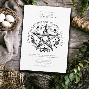 Romantic Pagan Wicca Bröllop Inbjudningar